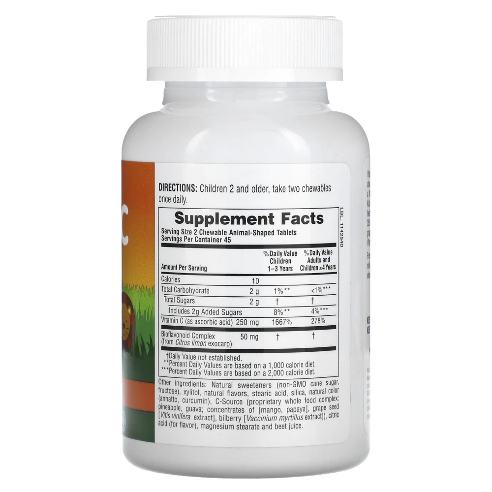 Natures Plus Source of Life Animal Parade Vitamin C Childrens Ch