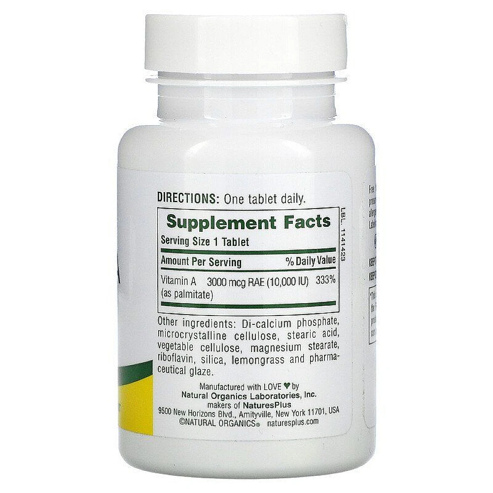 Nature's Plus WaterDispersible Vitamin A 10000 IU (3000 mcg)