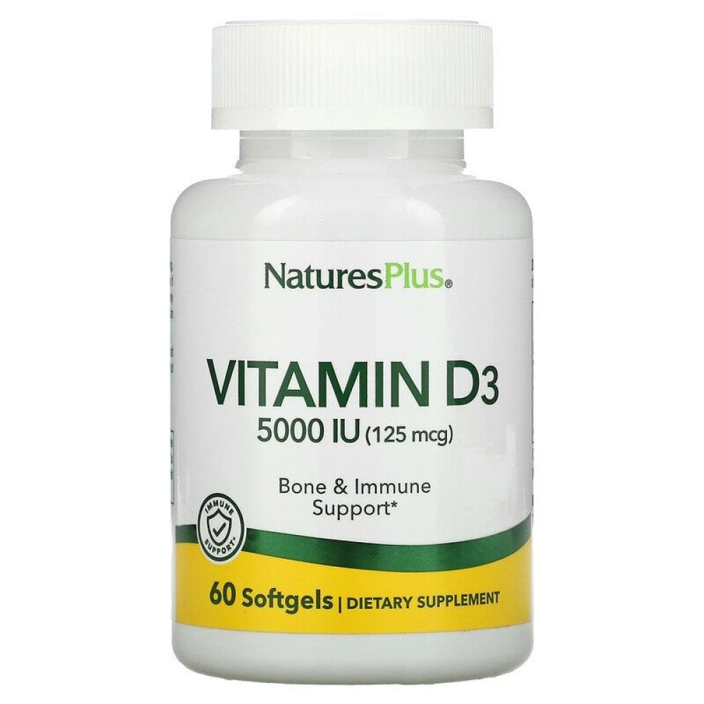 Nature's Plus Vitamin D3 125 mcg (5000 IU)