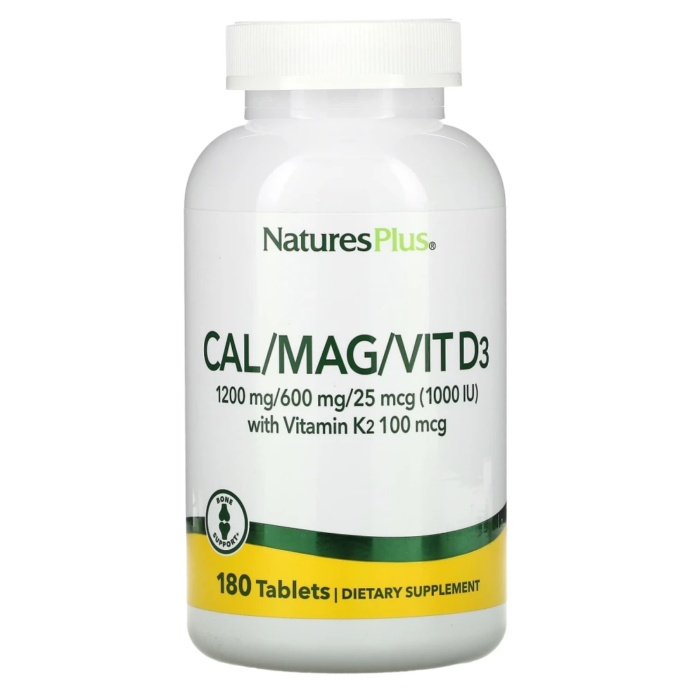 Natures Plus Cal/Mag/Vit D3 with Vitamin K2