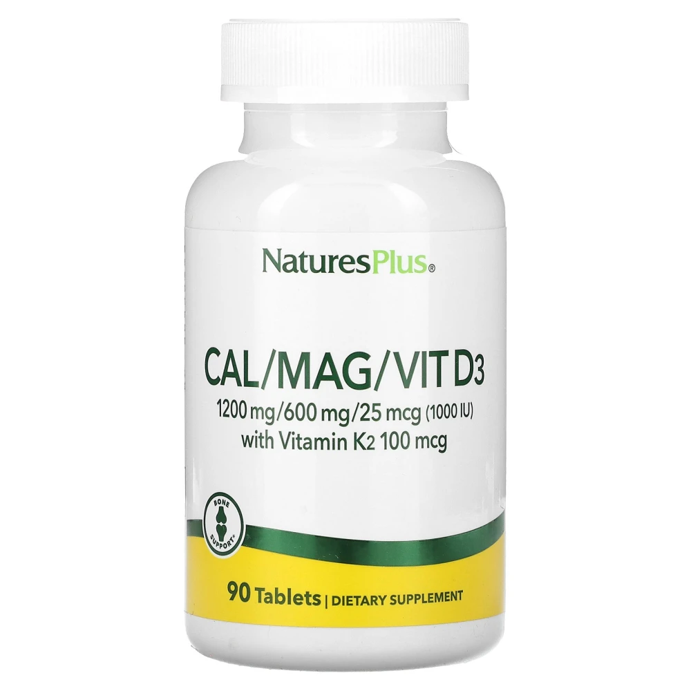 Natures Plus Cal/Mag/Vit D3 with Vitamin K2