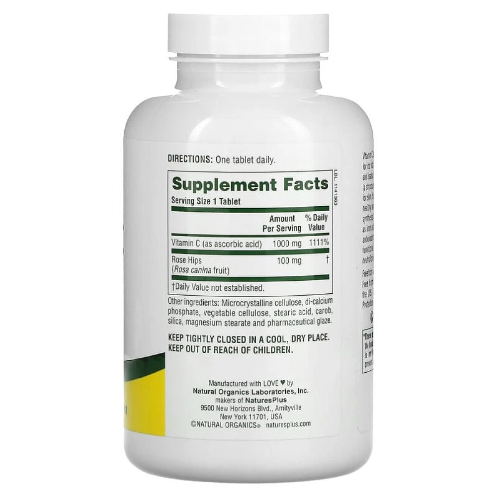 Nature's Plus Vitamin C 1000 mg