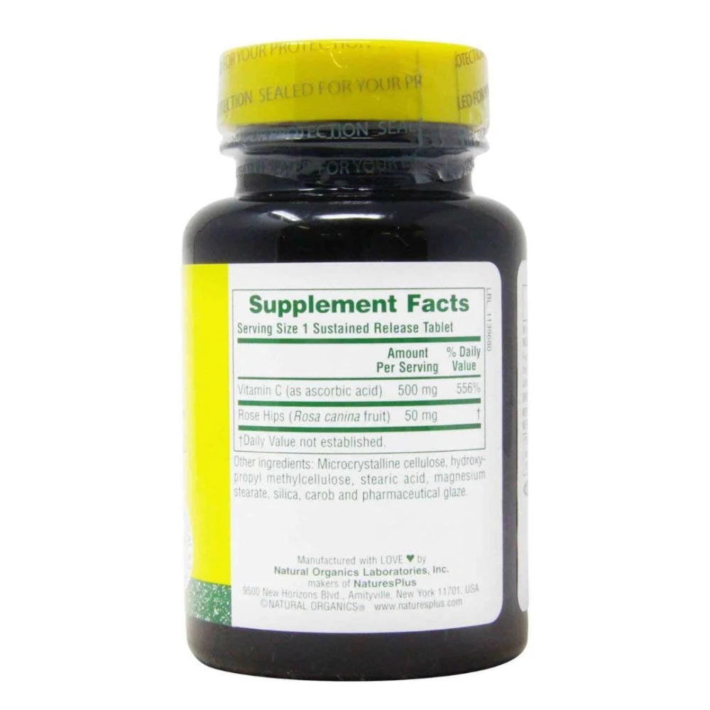 Nature's Plus Vitamin C Sustained Release 500 mg