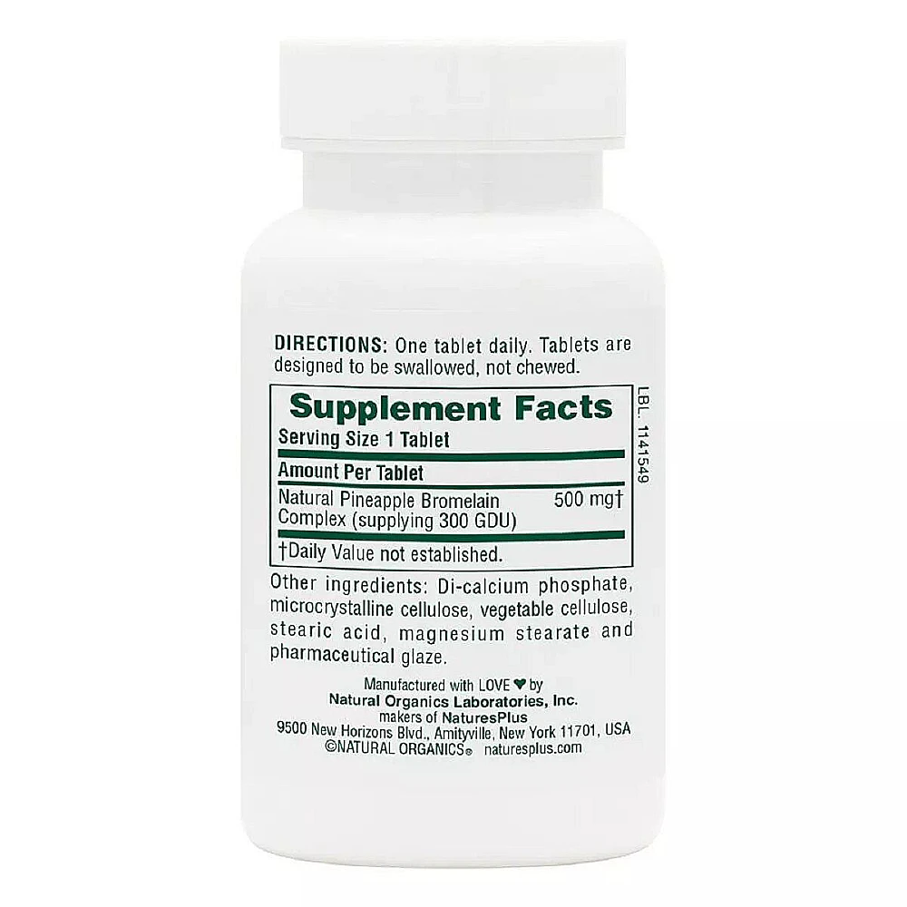 Nature's Plus Bromelain 500 mg
