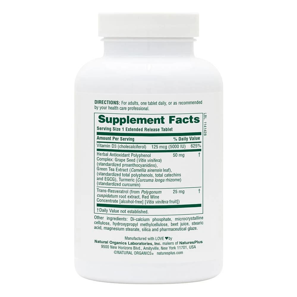 Nature's Plus Ultra Vitamin D3 125 mcg (5000 IU)
