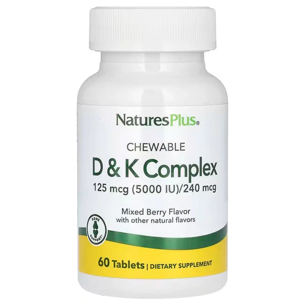 NaturesPlus Chewable D & K Complex
