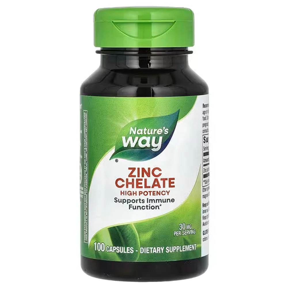 Natures Way Zinc Chelate 30 mg