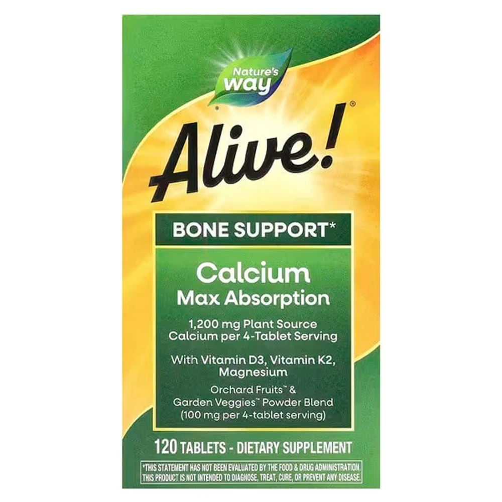 Natures Way Alive! Calcium Max Absorption Bone Formula