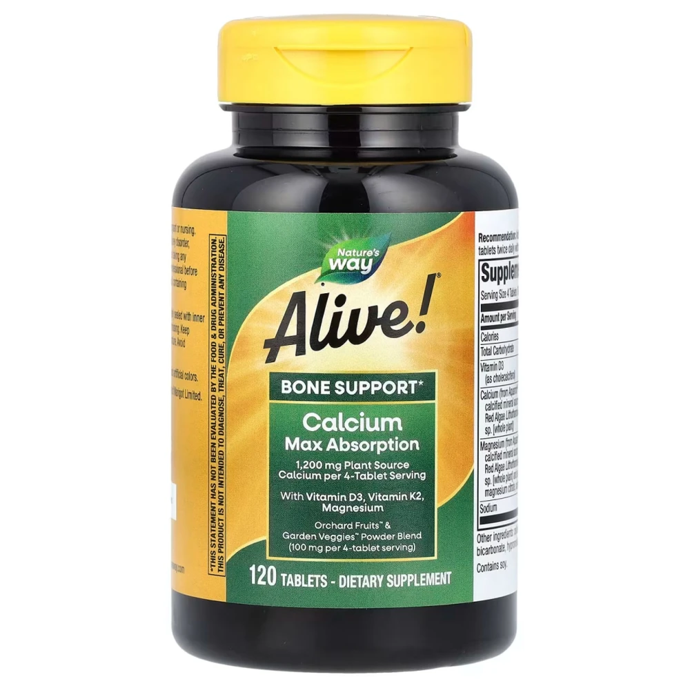 Natures Way Alive! Calcium Max Absorption Bone Formula