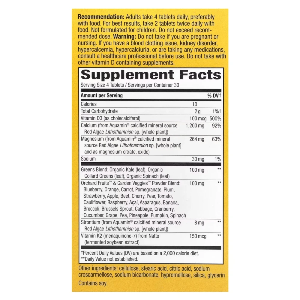 Natures Way Alive! Calcium Max Absorption Bone Formula