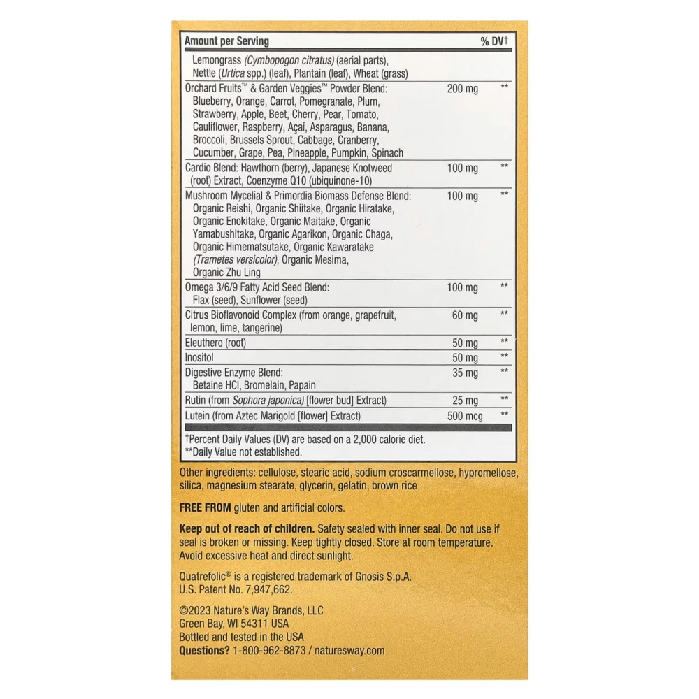 Nature's Way Alive! Max3 Potency Adult Complete Multivitamin No