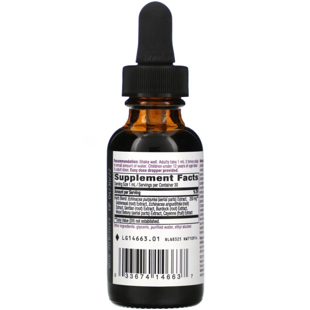 Natures Way Echinacea Goldenseal Alcohol Free 99.9%