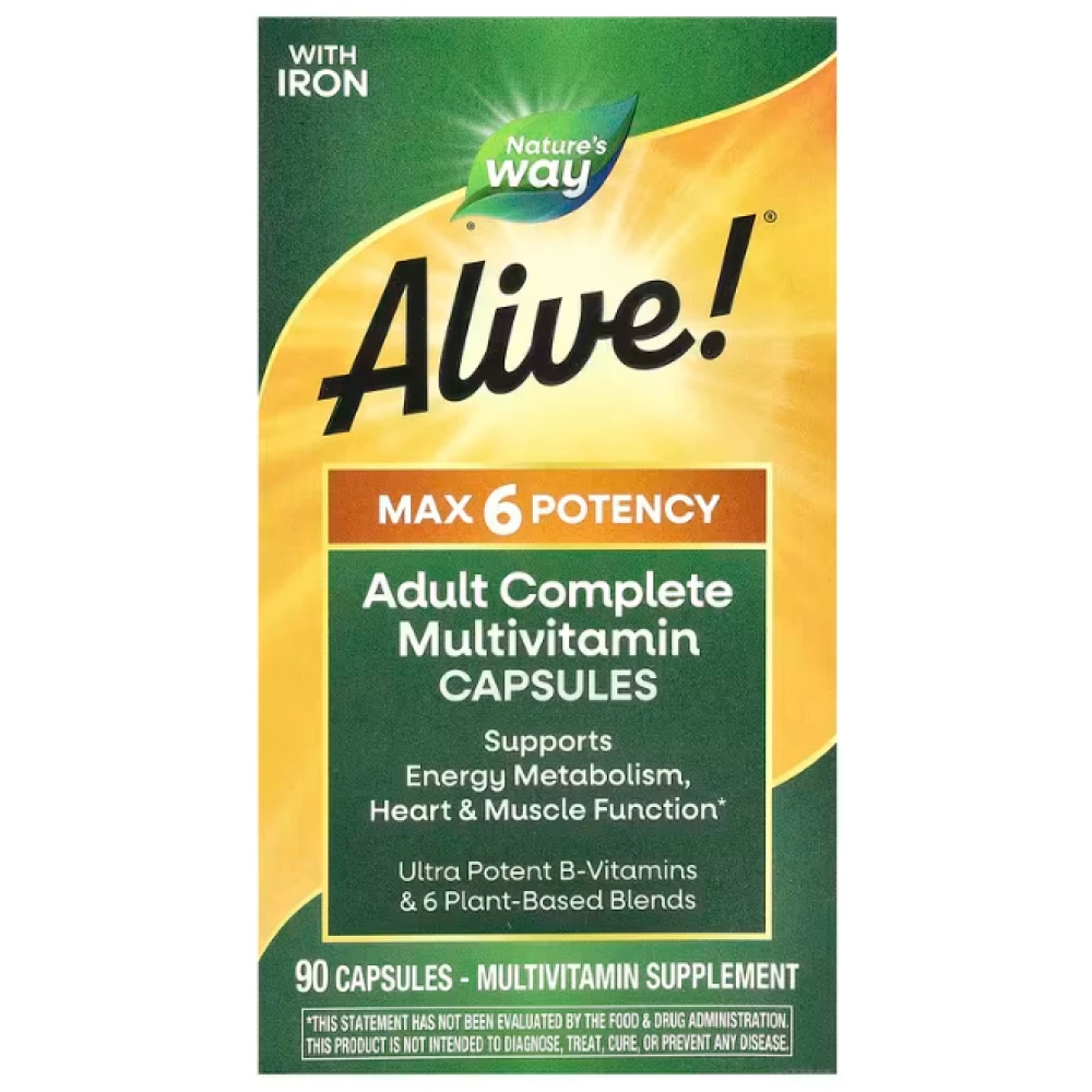 Nature's Way Alive!® Max 6 Potency Adult Complete Multivitamin W