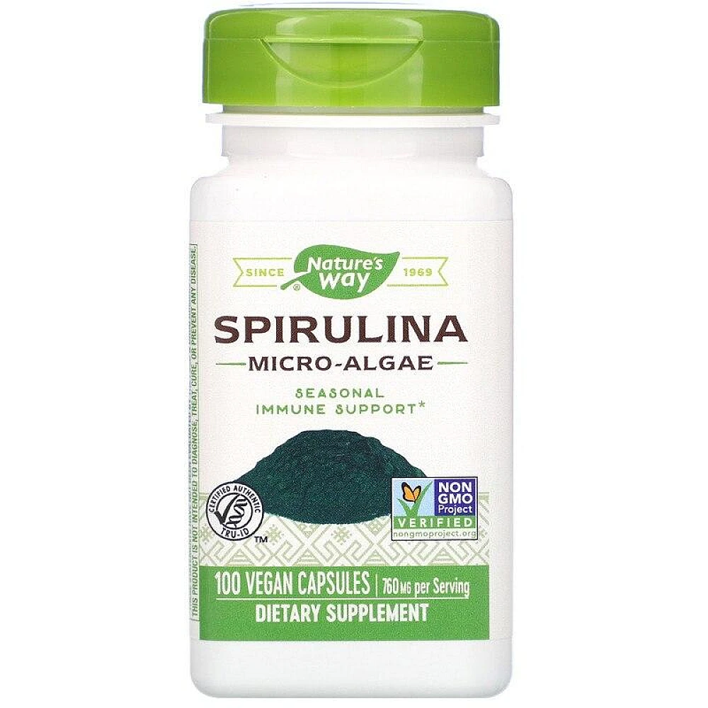 Natures Way Spirulina MicroAlgae 760 mg