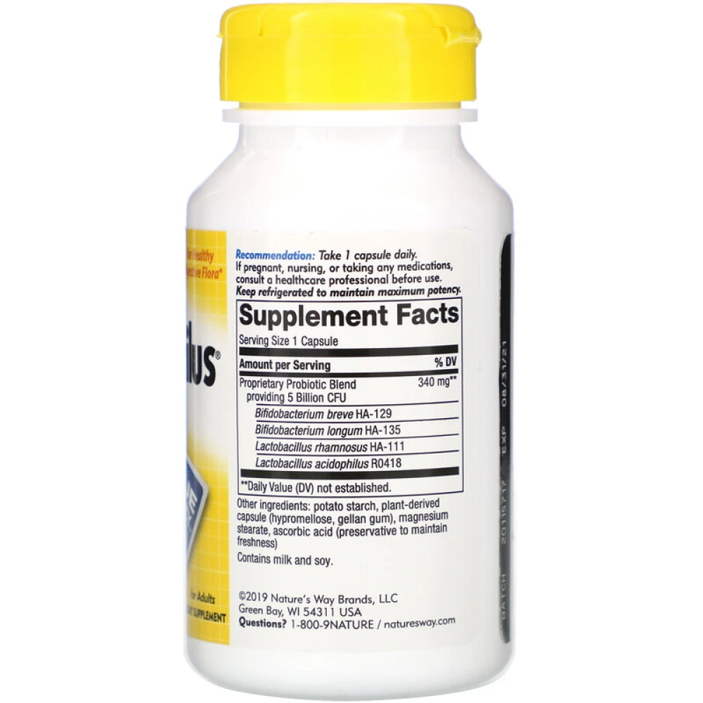 Nature's Way Primadophilus Bifidus For Adults 5 Billion CFU