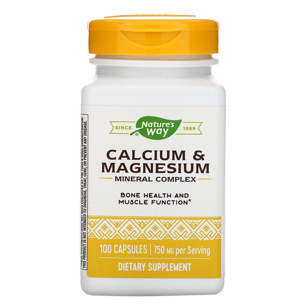 Nature's Way Calcium & Magnesium Mineral Complex 750 mg
