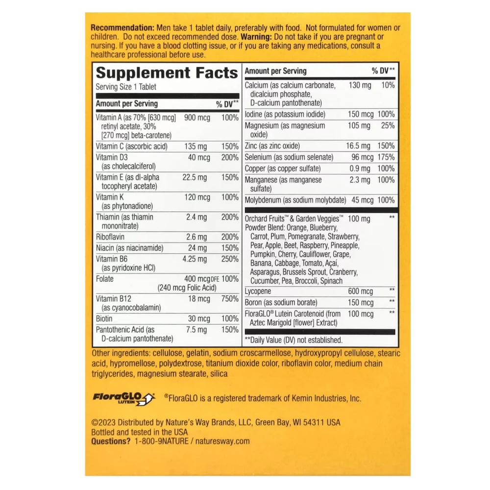 Nature's Way Alive! Men's Energy Complete Multivitamin