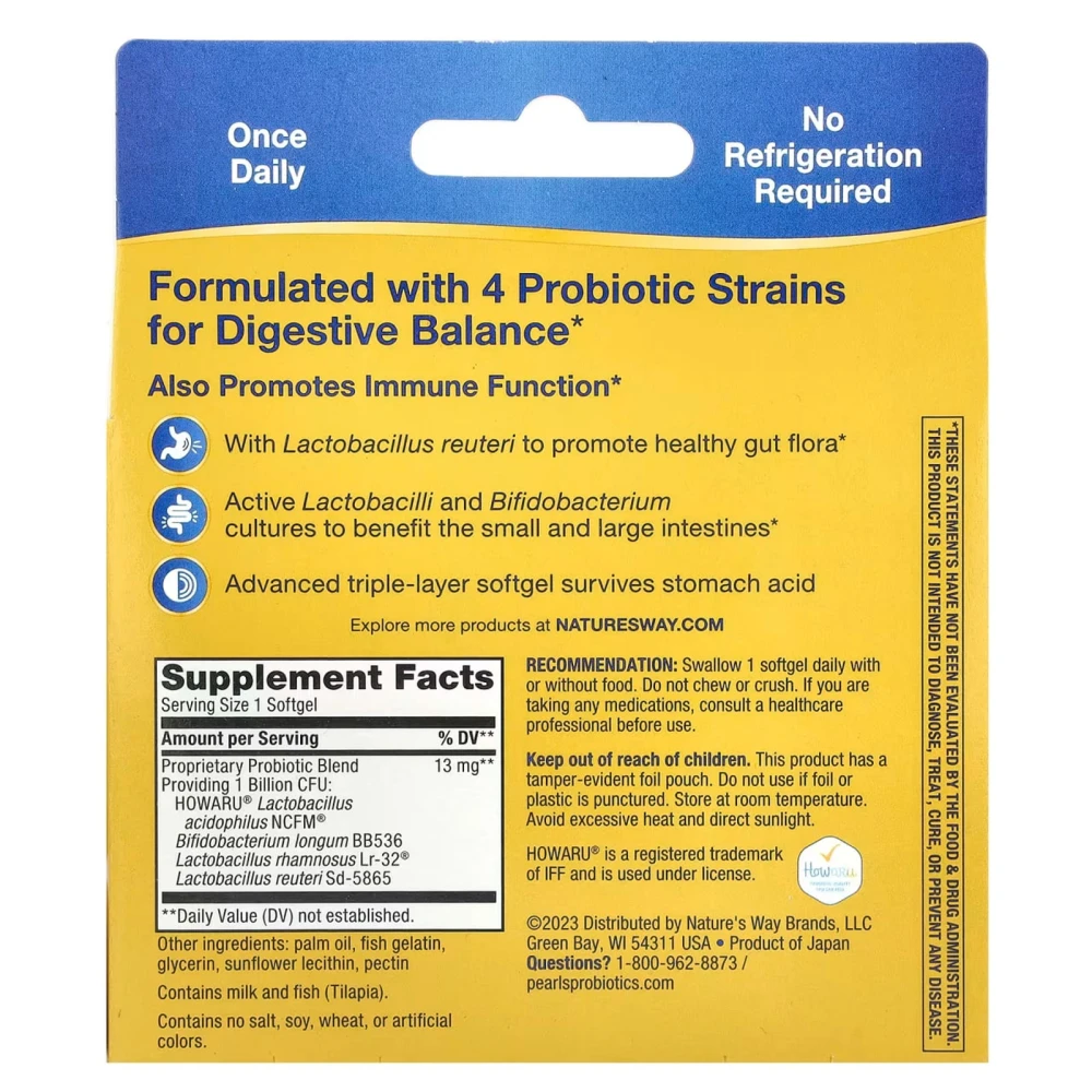 Nature's Way Primadophilus Reuteri Probiotic 1 Billion