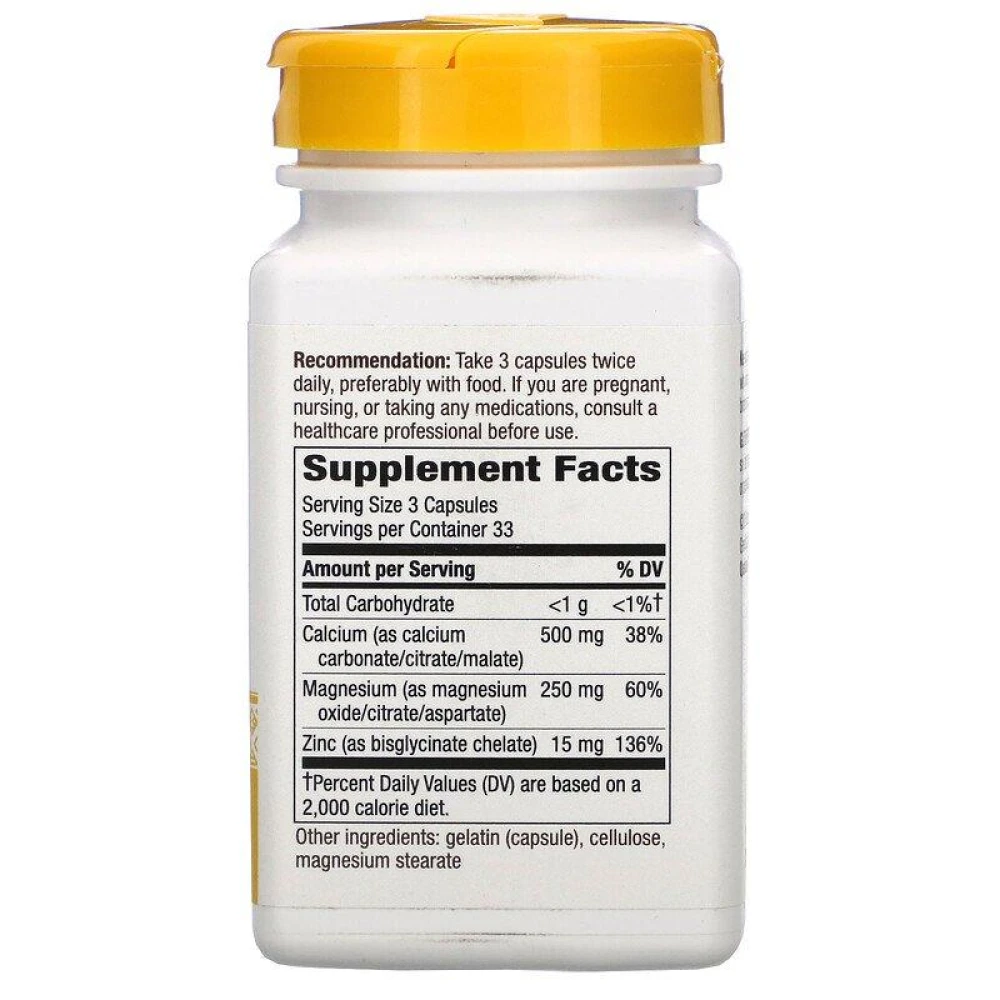 Nature's Way Calcium Mag & Zinc Mineral Complex 765 mg