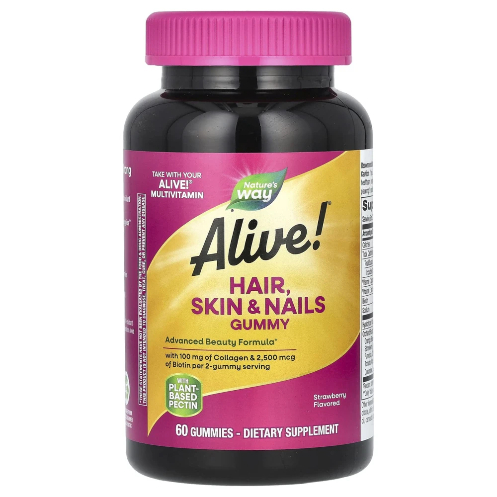 Nature's Way Alive! Hair Skin & Nails Gummies
