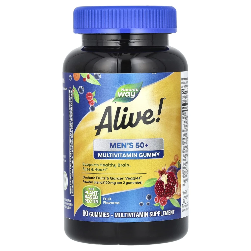Nature's Way Alive! Men's 50+ Gummy Vitamins Great