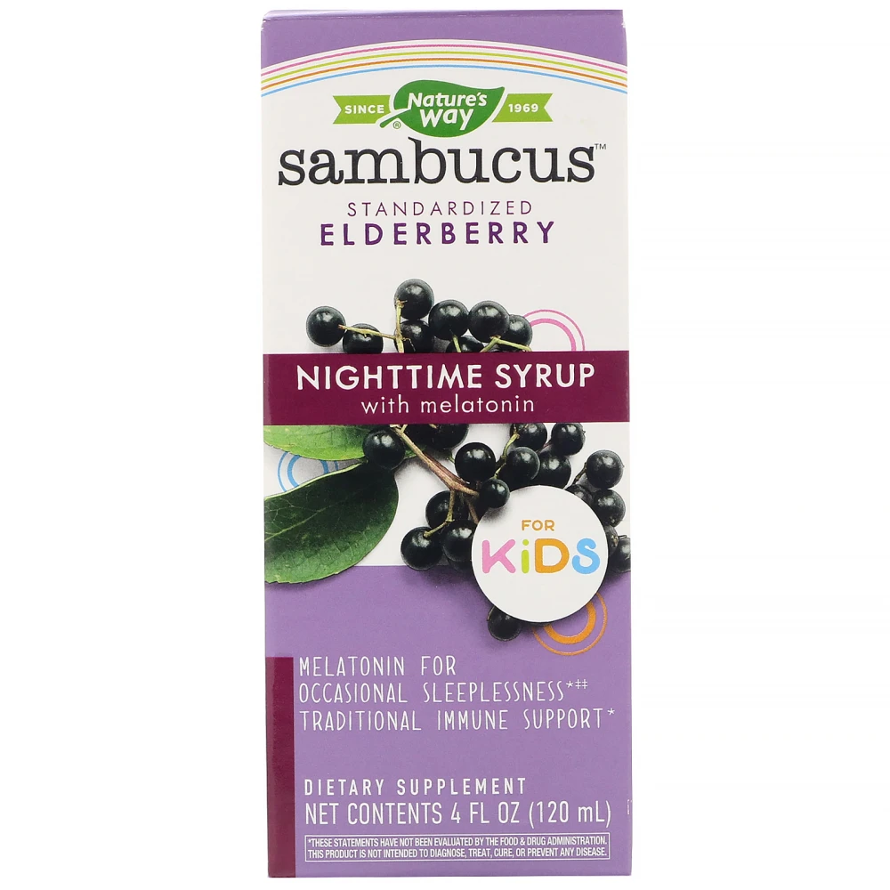 Nature's Way Sambucus for Kids Standardized Elderberry Nighttime