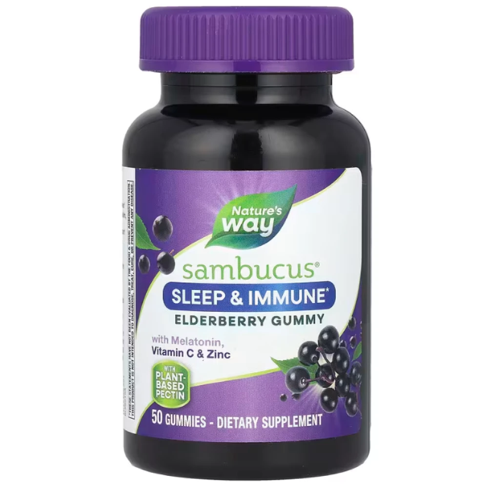 Nature's Way Sambucus Sleep + Immune with Melatonin & LThean