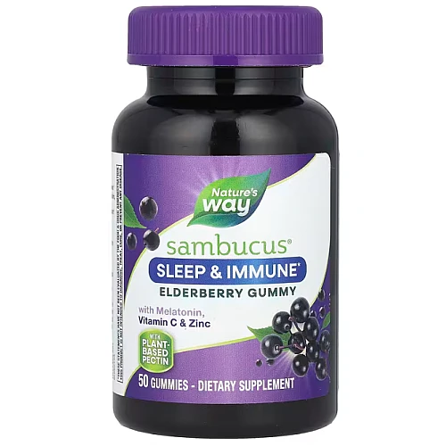 Фото Nature's Way Sambucus Sleep + Immune with Melatonin & LThean