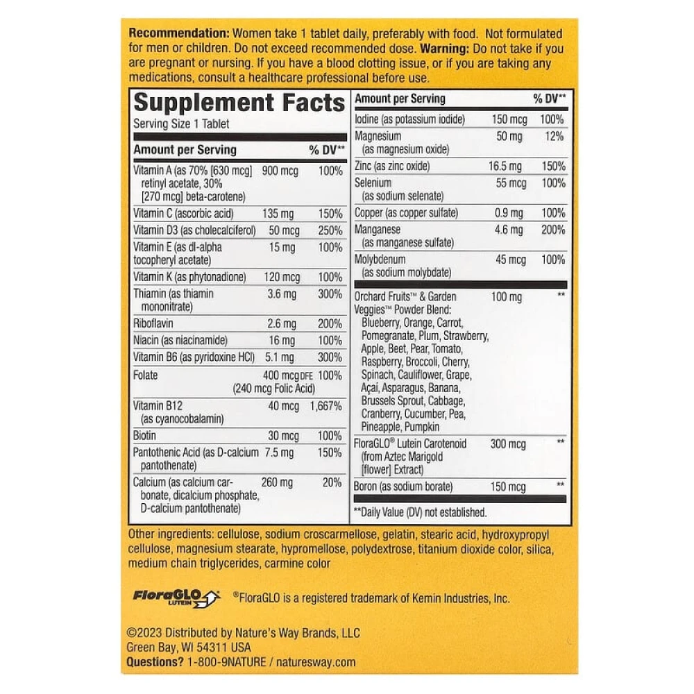 Nature's Way Alive! Women's 50+ Complete Multivitamin