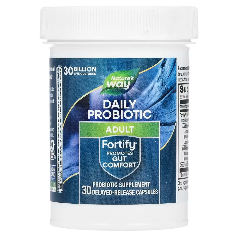 Nature's Way Fortify Daily Probiotic Adult 30 Billion CFU 30 Del