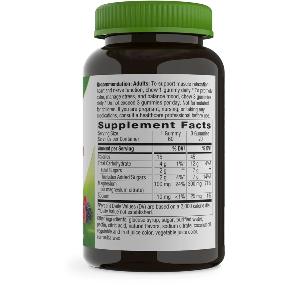Nature's Way Magnesium Gummy Mixed Berry 100 mg