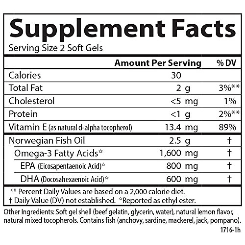 Carlson Labs Elite Omega3 Gems Norwegian