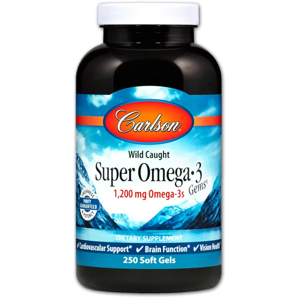 Carlson Wild Caught Super Omega3 Gems 600 mg