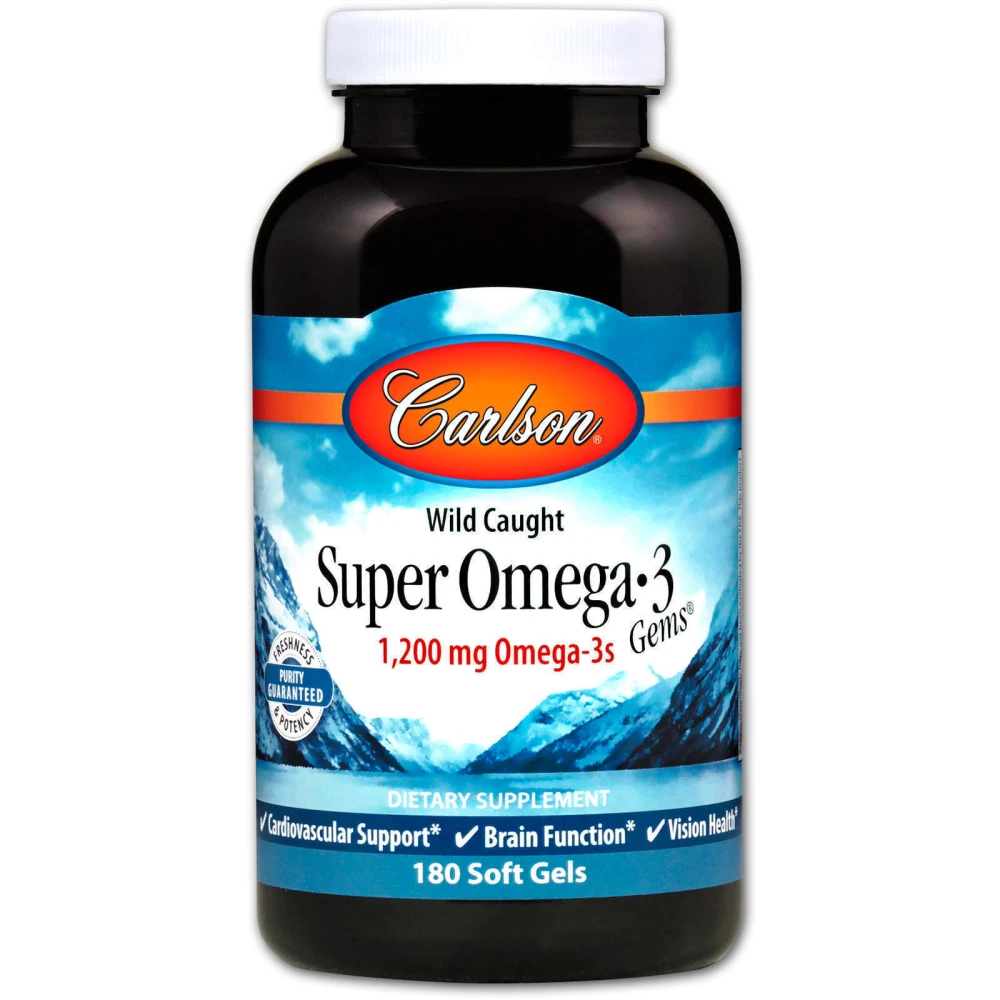Carlson Wild Caught Super Omega3 Gems 600 mg