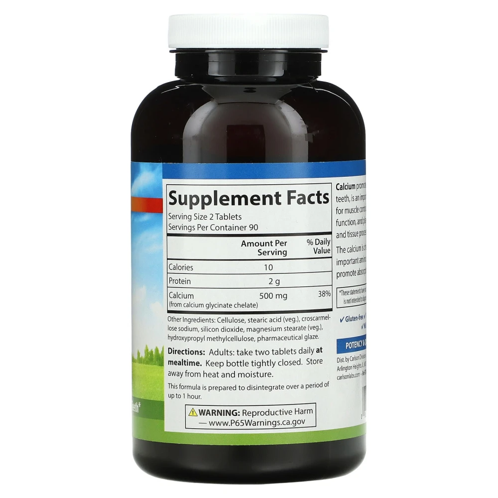 Carlson Chelated Calcium 250 mg