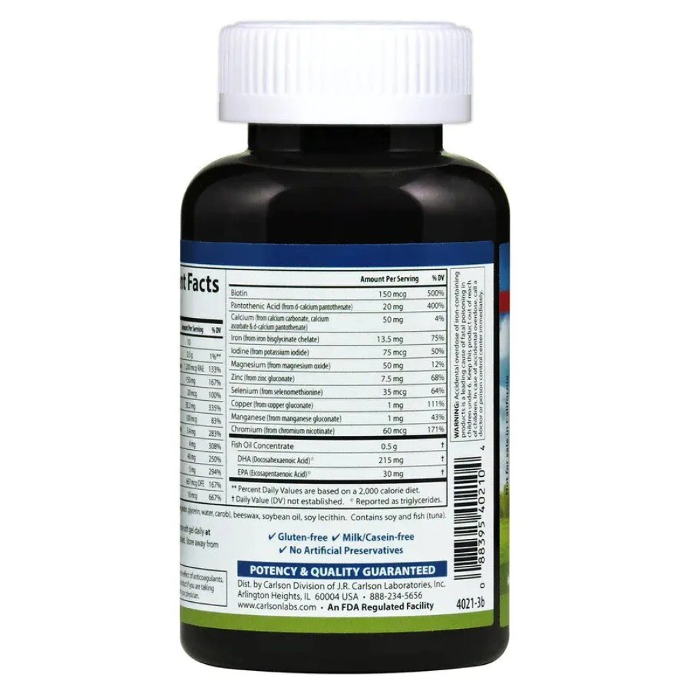 Carlson Labs Women's Omega Multi Multiple with Fish Oil