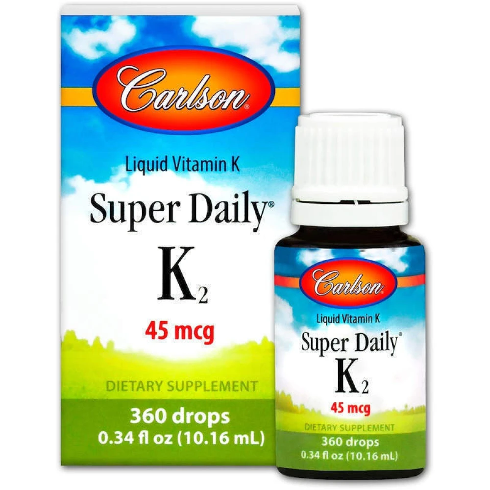 Carlson Labs Liquid Vitamin K Super Daily K2 45 mcg