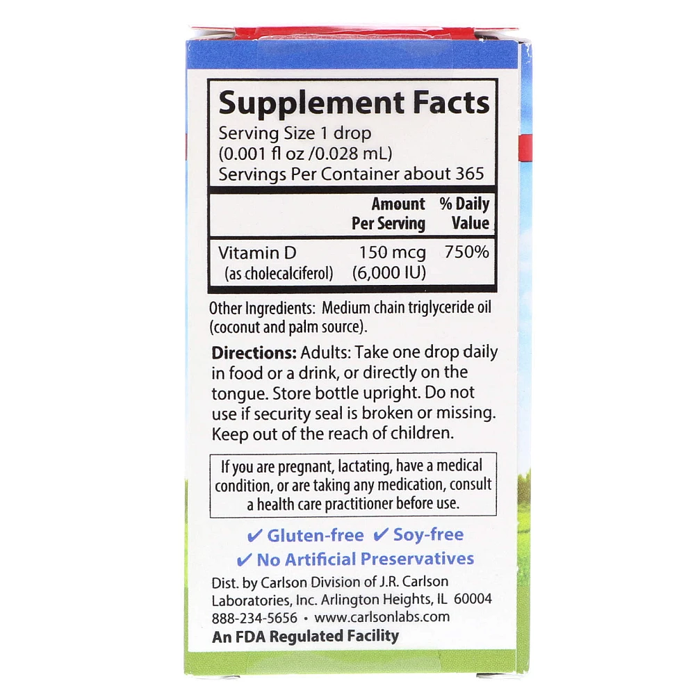 Carlson Labs Super Daily D3 6000 IU