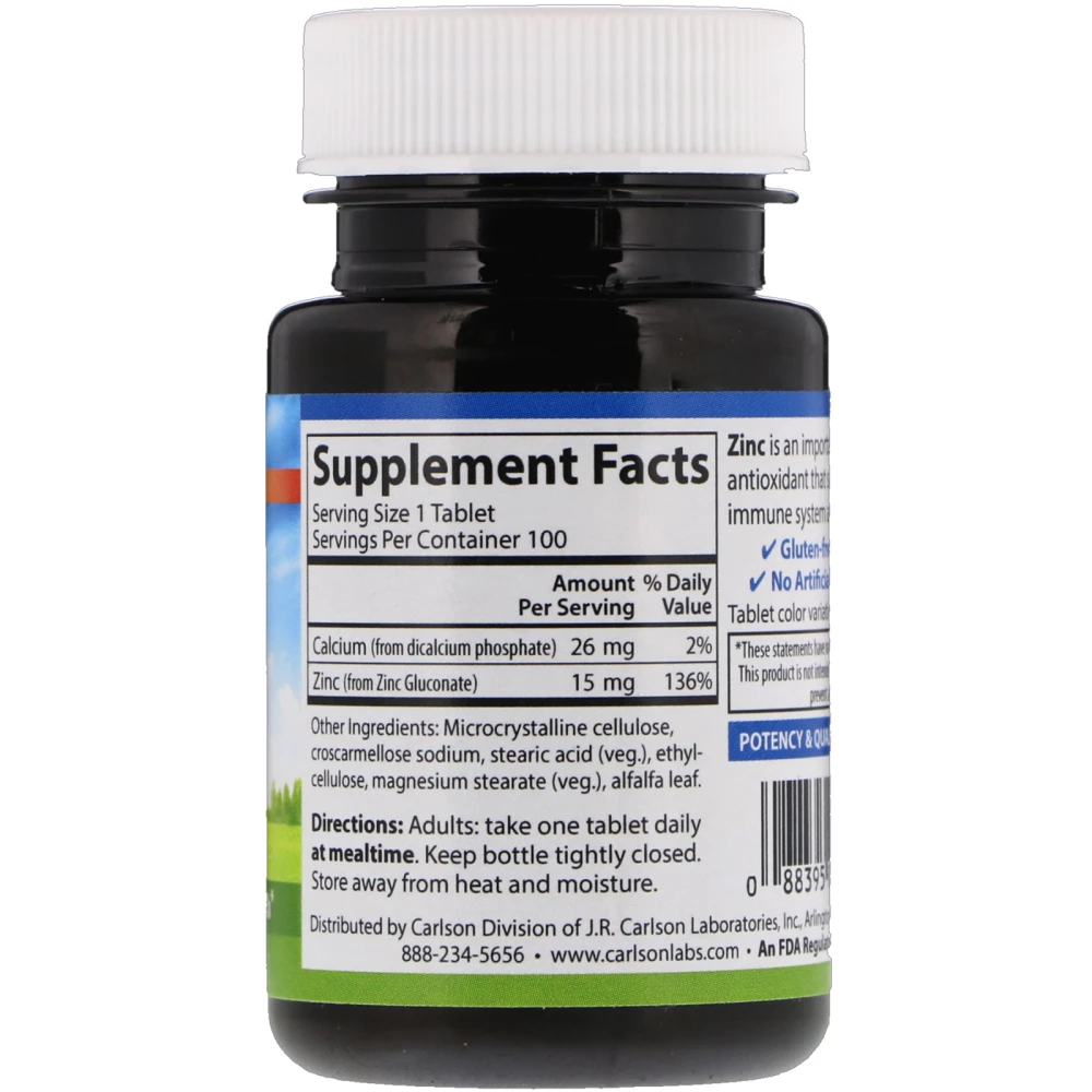 Carlson Labs Zinc 15 mg