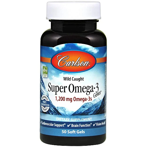 Фото Carlson Labs Wild Caught Super Omega3 Gems 1200 mg