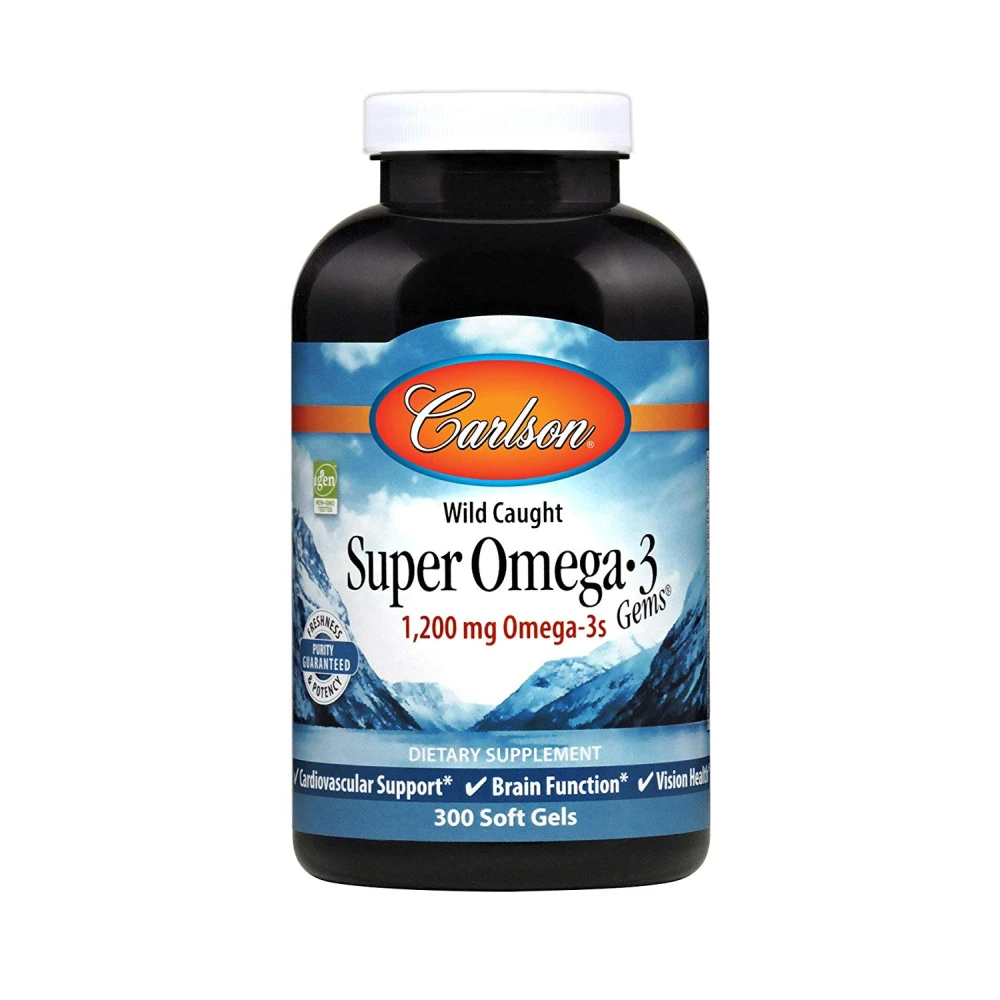 Carlson Labs Wild Caught Super Omega3 Gems 1200 mg