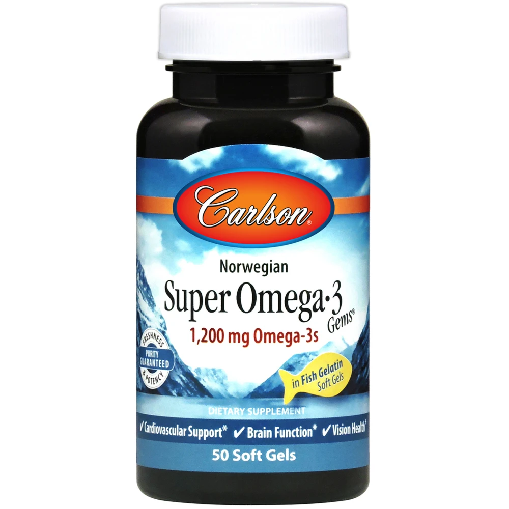 Carlson Labs Norwegian Super Omega3 Gems Fish Gel 1200 mg