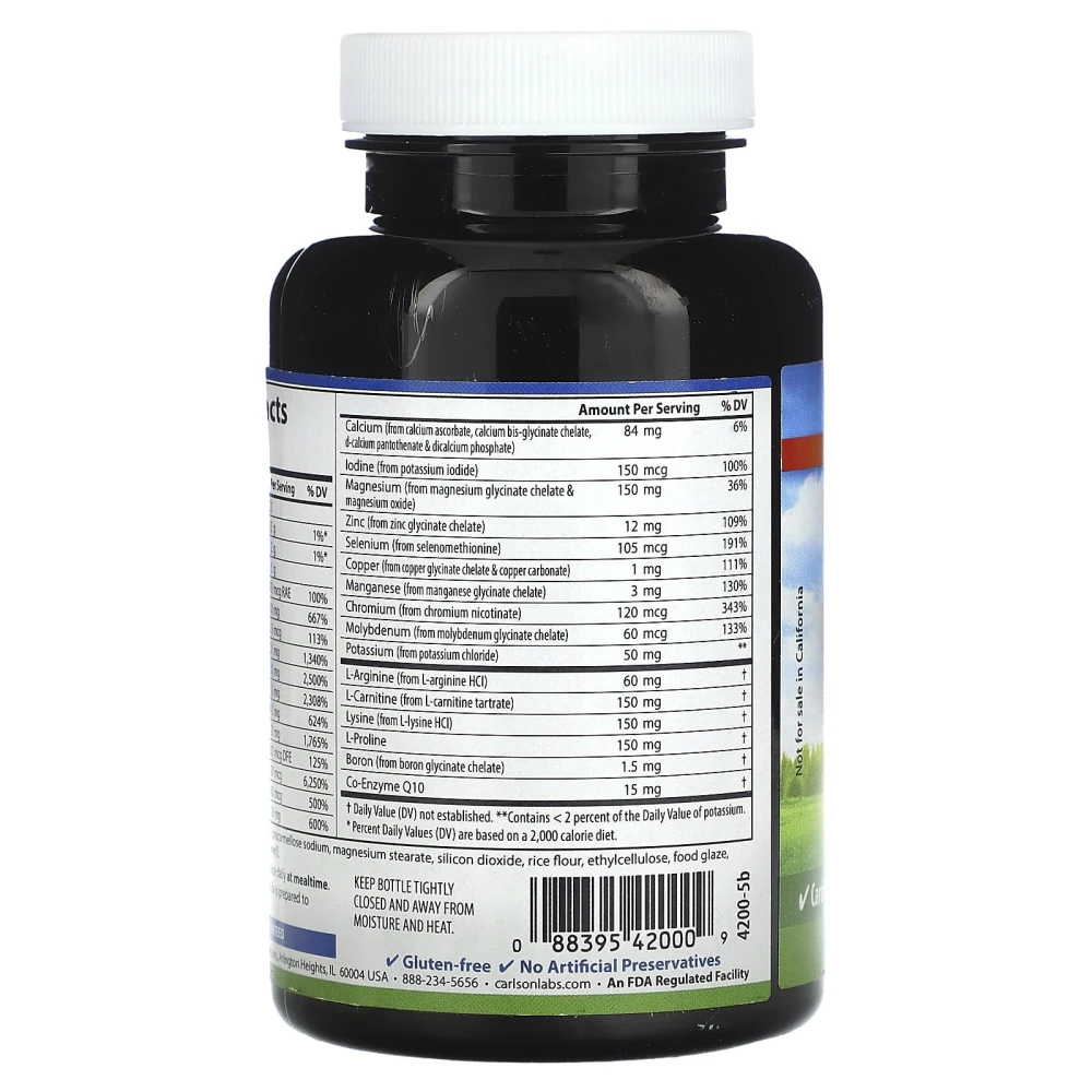 Carlson Labs Cardio Complete Advanced Cardiovascular Multi