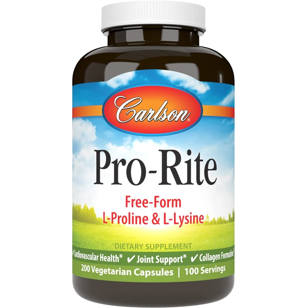 Carlson Labs ProRite FreeForm LProline & LLysine