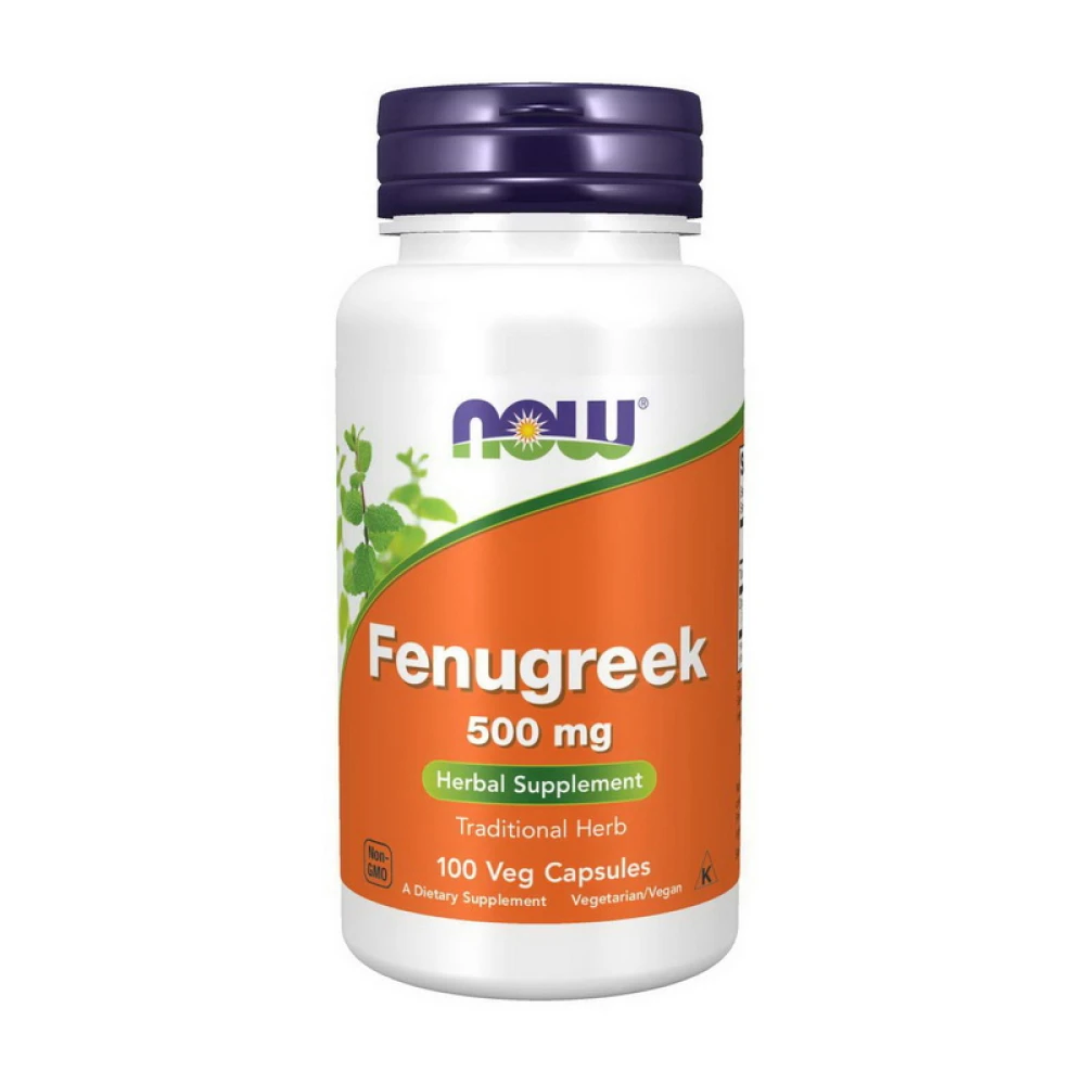 NOW Fenugreek 500 mg 100 капсул