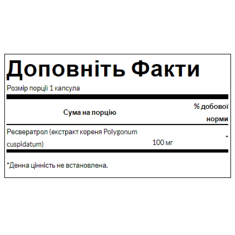 Swanson Resveratrol 100 mg