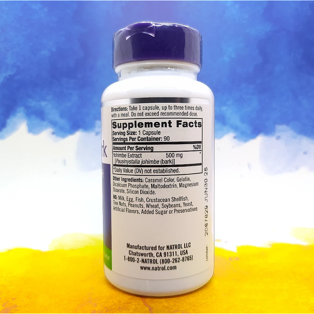 Natrol Yohimbe Bark 500 mg