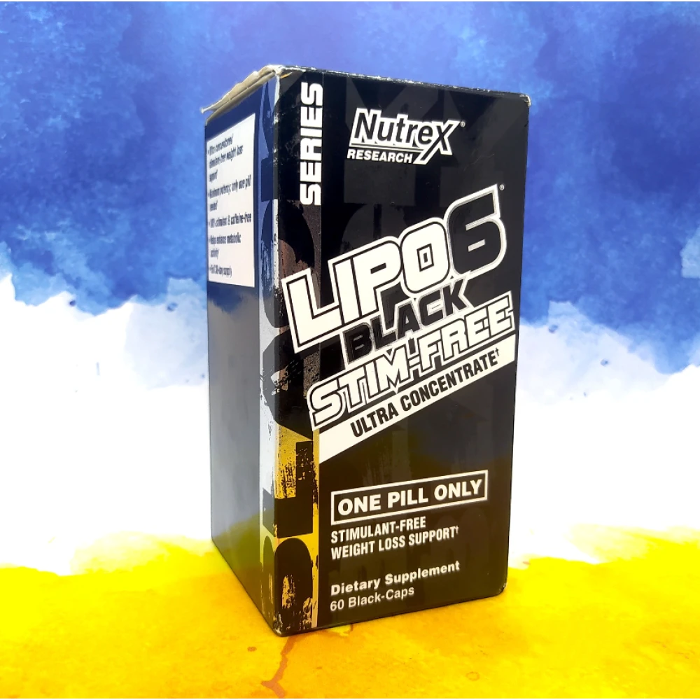 Nutrex Lipo 6 Black Stim-Free Ultra Concentrate 60 капсул
