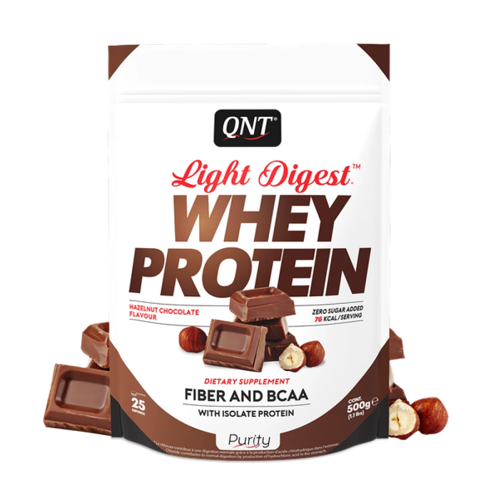 QNT Light Digest Whey Protein 500 грам, Salted caramel (солона карамель)