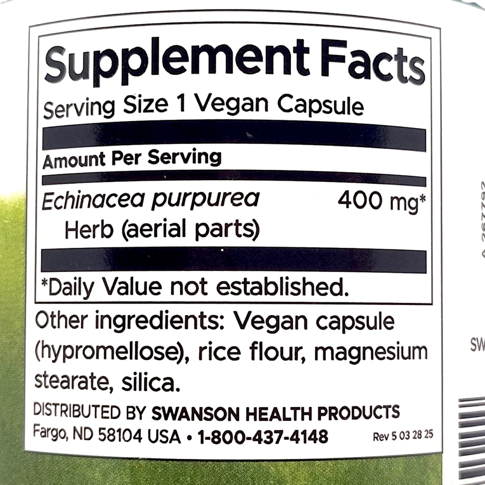 Swanson Echinacea 400 mg